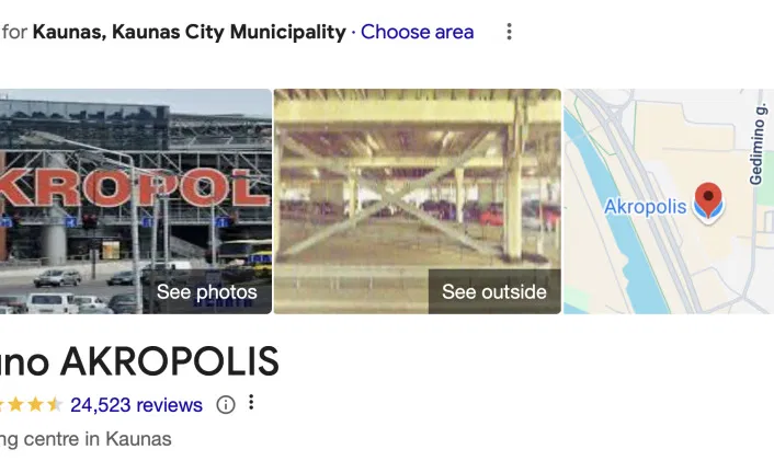 Griunvaldo įėjimas, Akropolis