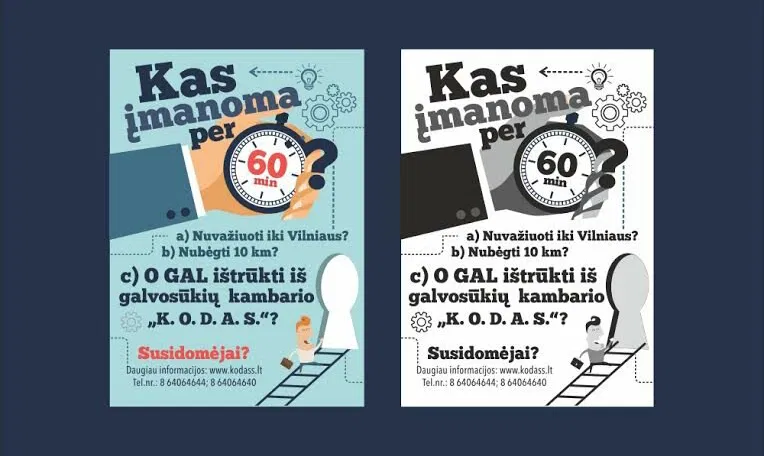 Pabėgimo (galvosūkių) kambarys "K. O. D. A. S"