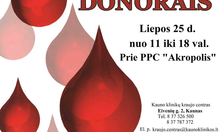 Kraujo donorystės akcija