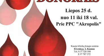 Kraujo donorystės akcija