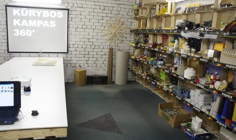 Kūrybos kampas 360° daiktų dirbtuvė visiems