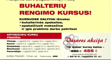 Buhalterių rengimo kursai