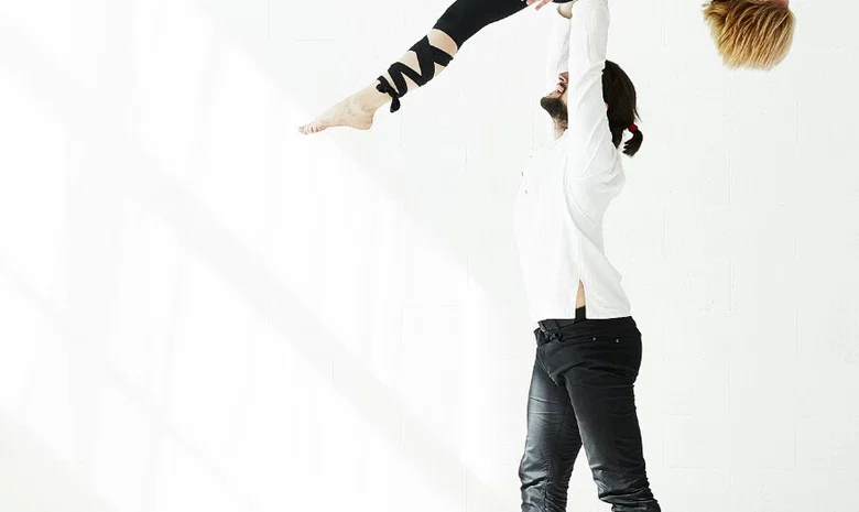 AcroYoga in a Tie